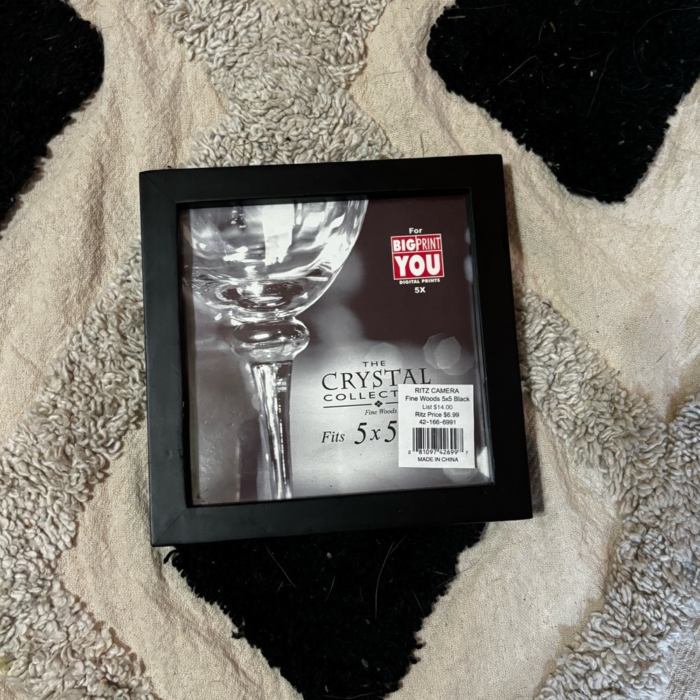 5X5 Black Picture Frame